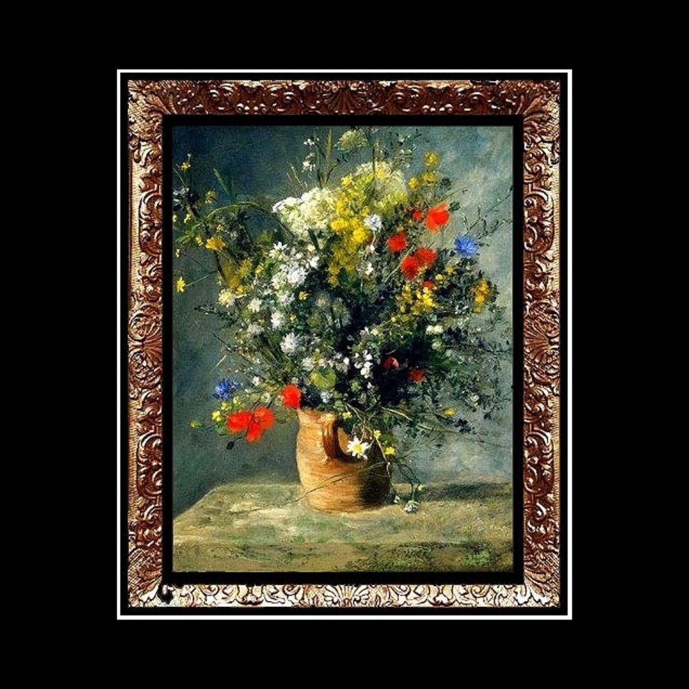New A. Renoir "Flowers In A Vase" Litho